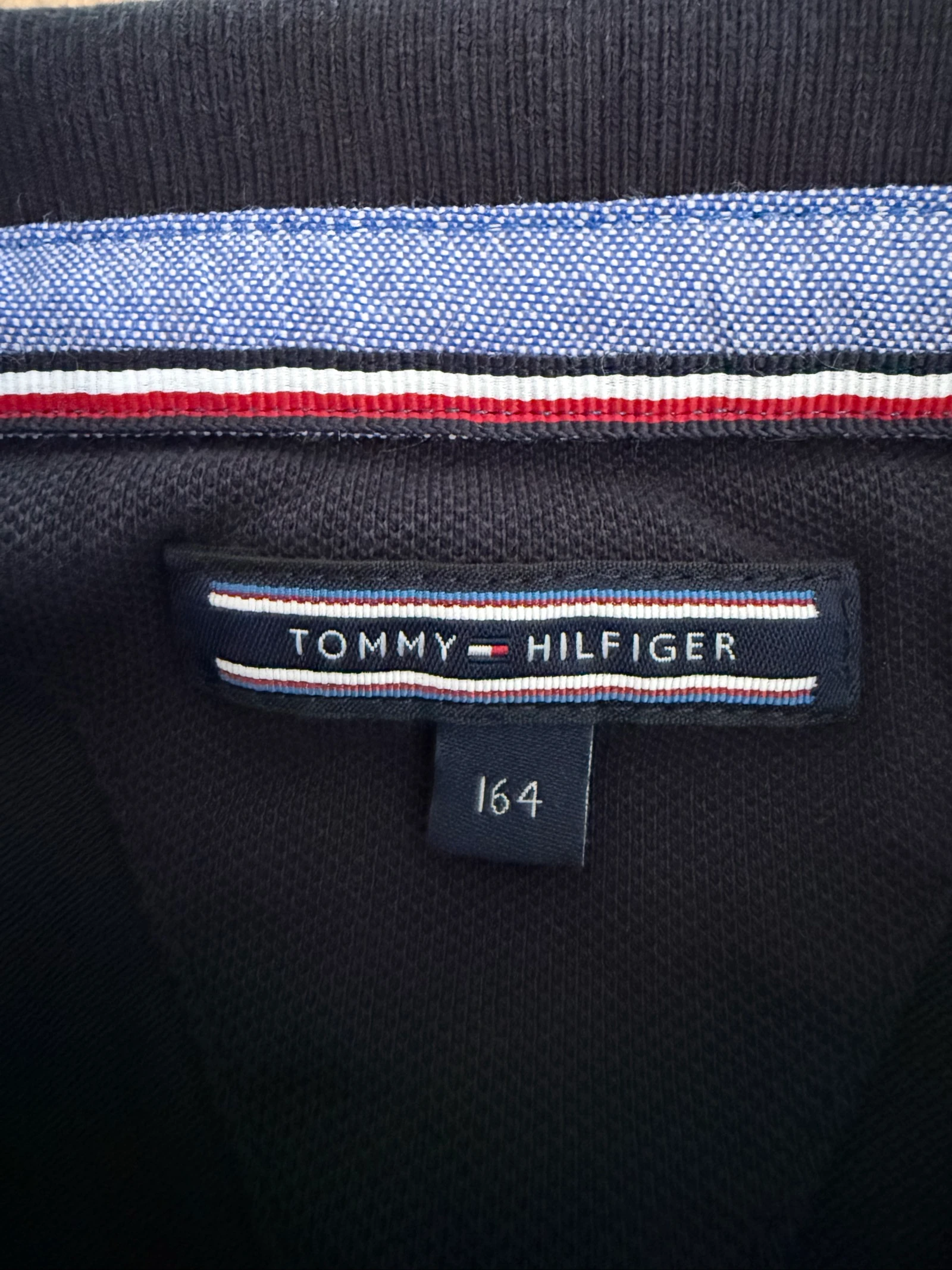 Boys' Polo Shirt - Tommy Hilfiger - Size 164cm (13-14yrs) - Dark Navy Blue - Very Good Condition – photo 5